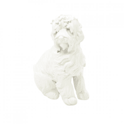 Housevitamin statue Labradoodle Dog white 10.5 cm