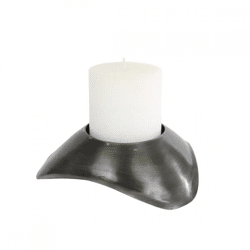 Tealight holder Flow Antigua brass 15 cm