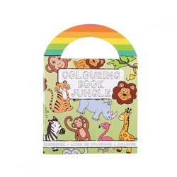 Coloring book with stickers Jung animals 13 cm