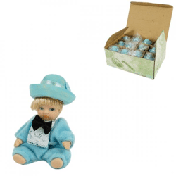 Decoration figure Boy in suit handmade porcelain 7 cm