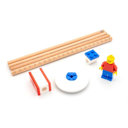LEGO® stationery set - 4 pencils, 1 pencil sharpener, 1 eraser, 1 topper, 1 Lego figure