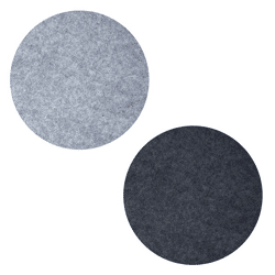 Felt placemat, round, 2/s