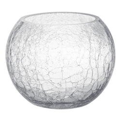 Vase, Kugel, Crackle, groß, ca. 17cmD