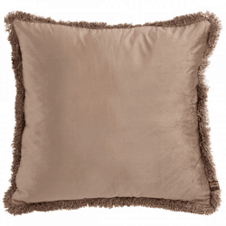 PTMD Kissen Nous Samt taupe 60 x 60 cm