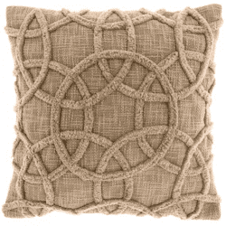Unique Living Kissen Everon taupe 45 x 45 cm