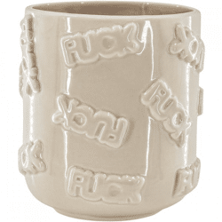 Housevitamin flower pot FUCK beige 17.5 cm