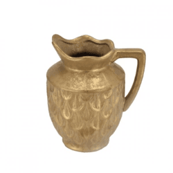 Vase Boa mit Henkel goldfarbig 20 cm