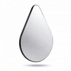 Len-Fra wandspiegel Riverside zwart 50 x 75 cm