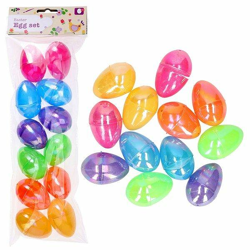 Surprise Easter eggs plastic 12 pieces