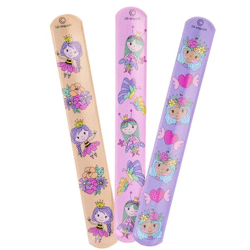 Klaparmband prinses 22 cm 3 assorti