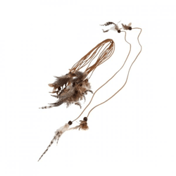 Rope with feathers natural 23 cm 12 pcs.