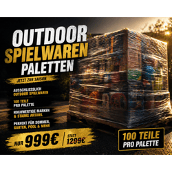 Outdoor Spielwaren Paletten – Premium Sommerware | Maximale Nachfrage, maximaler Umsatz