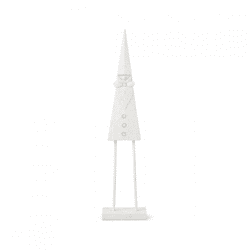 J-Line Weihnachtsmann auf Sockel weiß 85 cm