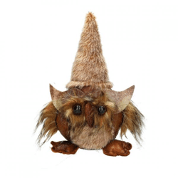 Türstopper Eule Hedwig braun 21 cm