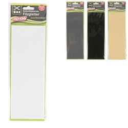Pro Home Filz selbstklebend 9 x 25 cm 4 Stück sortiert