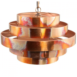 PTMD pendant lamp Zanth copper colored 42 cm