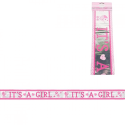 Folienbanner It s a Girl 7,62 m