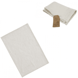 Platzdeckchen Baumwolle weiß 45 x 30 cm