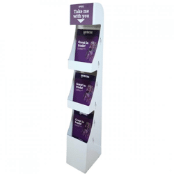 Display A4 Prospekthalter Plexi 147 cm B-Wahl/gebraucht