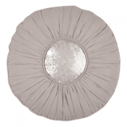 Walra Kissenbezug Mette rund grau 40 cm