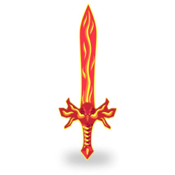 Papo 20017 - Flammenschwert - Schaumstoff Waffe