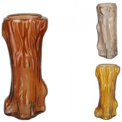 Vase Baum braun/gelb 26 cm 3 Stück sortiert