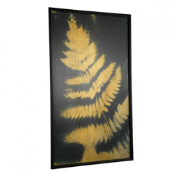 Wandpaneel Loro Farnblatt schwarz/gold 100 cm