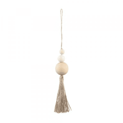 PTMD Pendant Libu tassel with 3 beads 16 cm