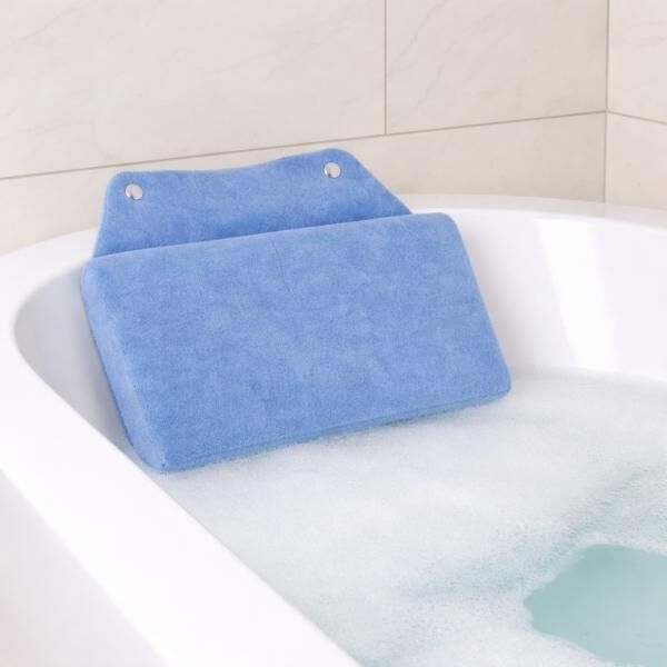 Badekissen Sweet Dreams hellblau 25 x 16 cm
