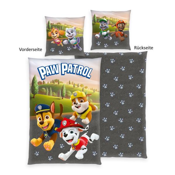 Paw Patrol - Renforc&eacute; Bettw&auml;sche - 80 x 80 cm / 135 x 200 cm