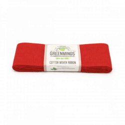 Greenminds Farbband Baumwolle rot 2 m