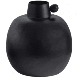WOOOD Vase Kita schwarz 22 cm
