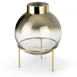 J-Line Vase auf Fuß goldfarbig 30 cm