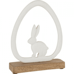 J-Line Kaninchen in Eiweiß 23 cm