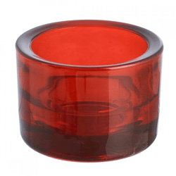 (R) Spaas Teelichthalter rot 8,5 cm.