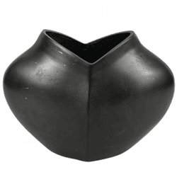 Dekocandle vaas torso metaal zwart 26 cm
