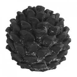Countryfield beeld dennenappel Donato M zwart 14 cm