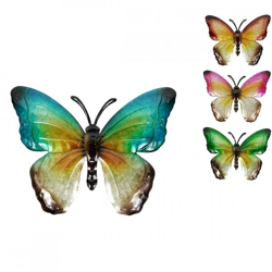 Wandanhänger Schmetterling Susanne Metall 29 cm 4 Stück sortiert