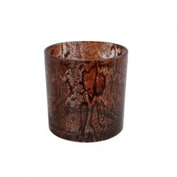 Countryfield Theelichthouder Kian XL bruin 15 cm