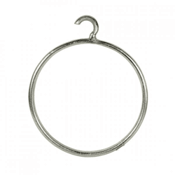 Hanger cirkel zilverkleurig 43 cm