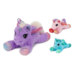 Einhorn mit Flügel - 3-fach sortiert - Plüsch 25 cm