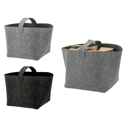 Felt storage basket with handle 36x36x34cm 