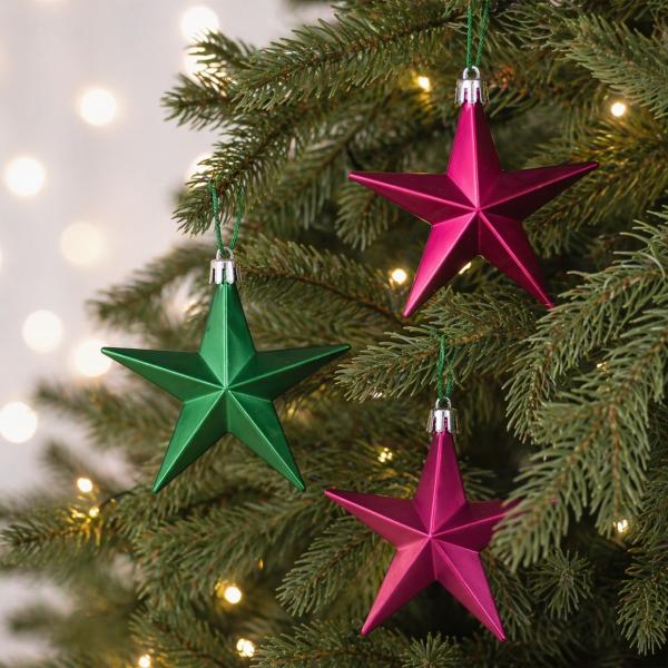 Weihnachtskugeln bruchsicher Star Berry 12 Stück