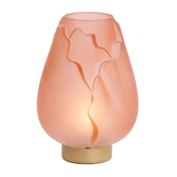 Light & Living tafellamp Ginny LED op batterij lichtroze 19,5 cm