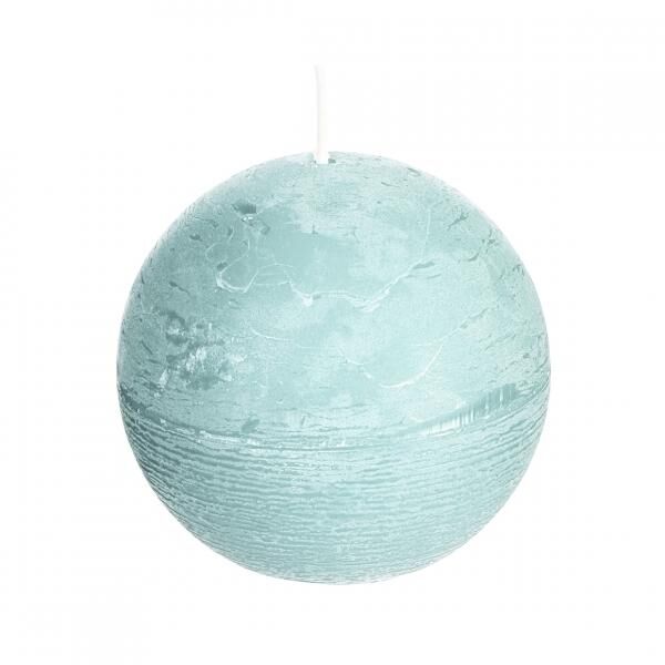 (R) Spaas sphere candle sky blue 8 cm
