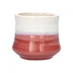 Blumentopf Stuart rosa/weiß 8 cm