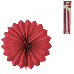 Partydekoration/Dekorationsfächer bordeaux 60 cm