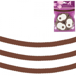Girlanden braun 200 cm 3 Stück