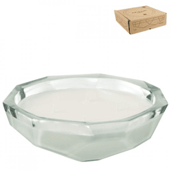 J-LINE Kerzenschale Origami transparent 24,5 cm