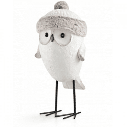J-Line Statue Eule Winter 52 cm